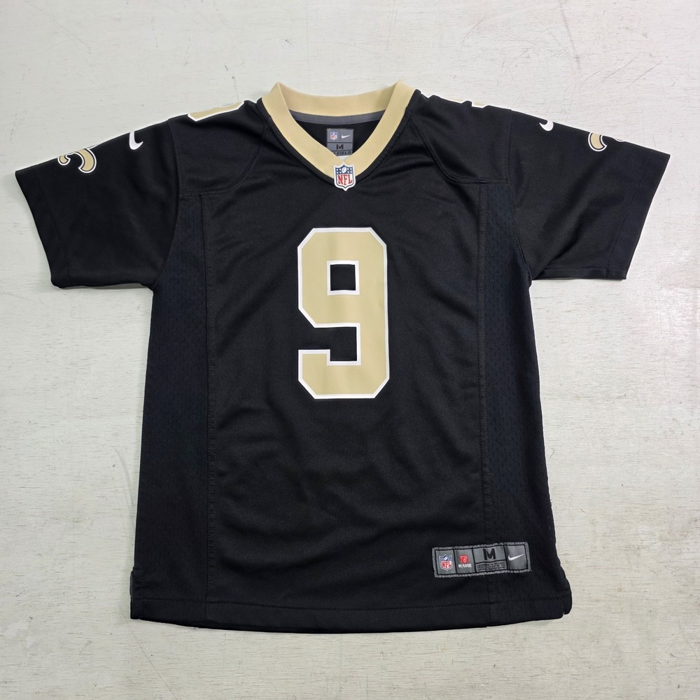 Nike NFL New Orleans Saints Drew Brees #9 Youth Jersey Size M 10/12 On Field EUC